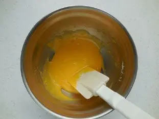 egg yolks and caster suger mixed