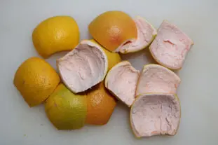 Candied grapefruit peel : etape 25