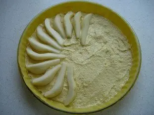 Pear tart with almond cream