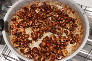 Glazed mushrooms with plain rice : etape 25
