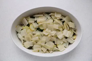 Chard and potato gratin