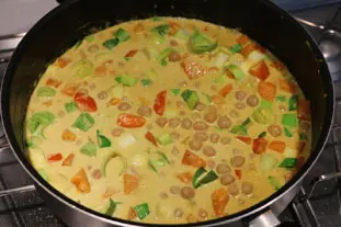 Mixed vegetable curry : etape 25