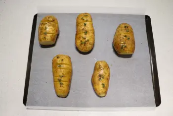 Hasselback or "Swedish-style" potatoes