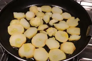 Crispy potato galette with leeks