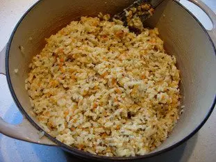 Creamy risotto with diced vegetables and flax seeds : etape 25