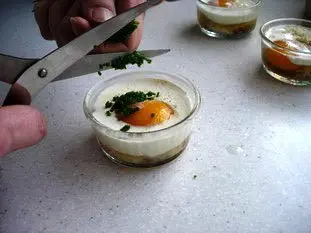 Cocotte eggs with Comté : etape 25
