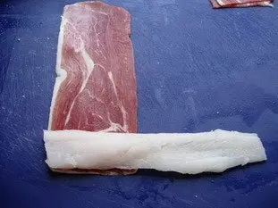 Rolls of fish in smoked ham : etape 25