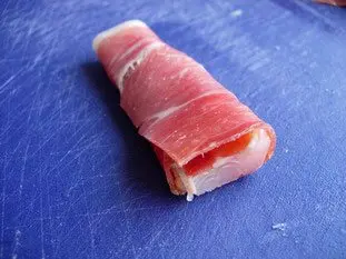 Rolls of fish in smoked ham : etape 25