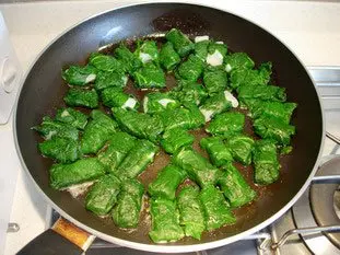 Parcels of fish fillet in spinach : etape 25