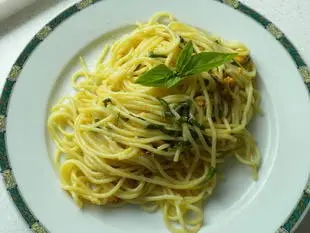 Spaghetti with mussels and basil : etape 25