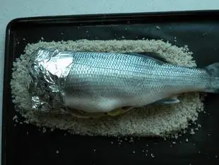 Fish in a salt crust