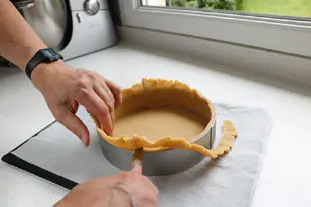How to make a good pastry tart case  : etape 25