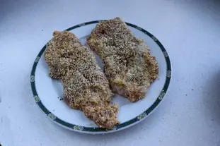 Escalopes in a sesame crust