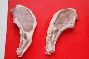 Pork chops with a duo of brassicas : etape 25