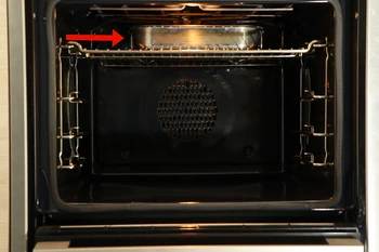haut dans le four