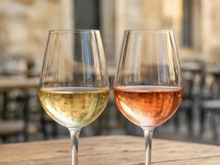 rosé and white wine temperature