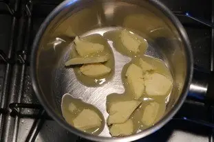 Melted butter in small pieces