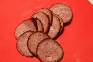 Cooked Morteau sausage
