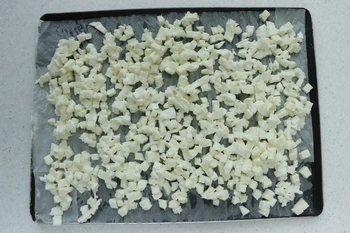 diced mozzarella