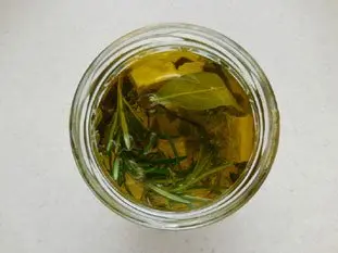 Feta in olive oil with herbs