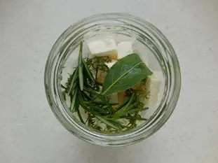 Feta in olive oil with herbs : Photo of step #8