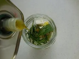 Feta in olive oil with herbs : Photo of step #9