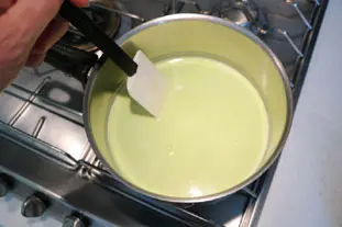 Lime confectioner's custard (pastry cream) : Photo of step #10