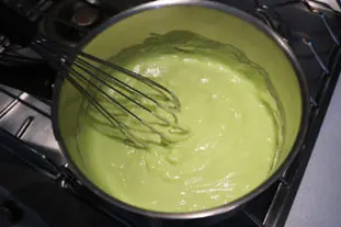 Lime confectioner's custard (pastry cream) : Photo of step #11