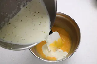 Lime confectioner's custard (pastry cream)