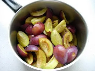 Stewed plums