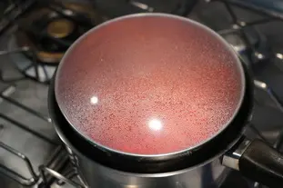Clear strawberry juice