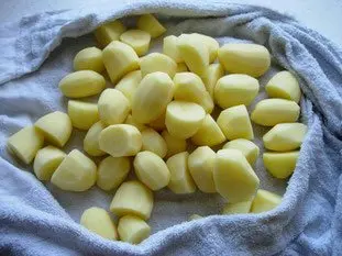 Pan-fried potatoes : Photo of step #1
