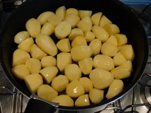 Pan-fried potatoes : Photo of step #2