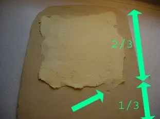 Puff or flaky pastry (pâte feuilletée) : Photo of step #8