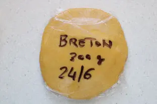 Breton sablé biscuit dough