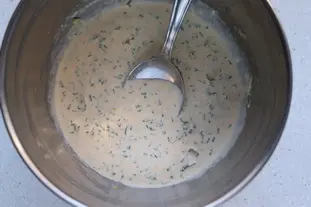 Cream and herb dressing