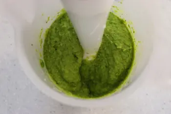 Mint and pea pesto : etape 25