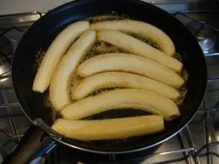 Flambéd bananas  : Photo of step #4