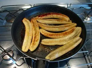 Flambéd bananas  : Photo of step #6