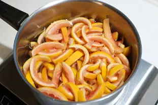 Candied grapefruit peel : Photo of step #4