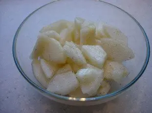 4 pears salad with vanilla