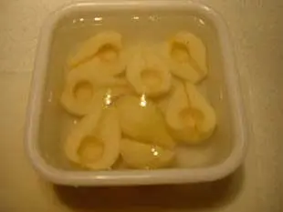Sautéed pears with custard and orange syrup  : Photo of step #2