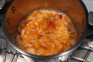 Apricot jam with vanilla