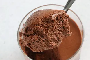 Mousse with two chocolates