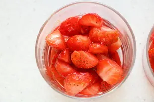 Strawberry mousse with mascarpone