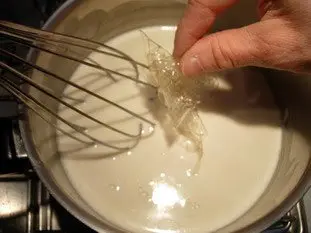 Coconut-vanilla cream for Elsa  : Photo of step #5