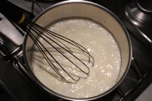 Pistachio panna cotta with custard : Photo of step #2