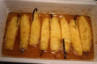 Confit Victoria pineapple with honey and spices