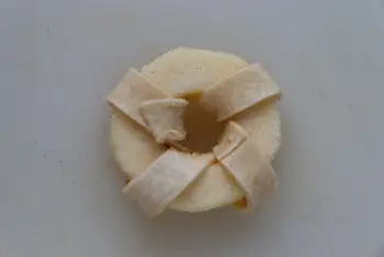 Croissant dough apples