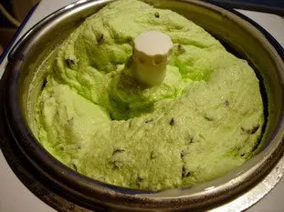 Fresh mint ice-cream